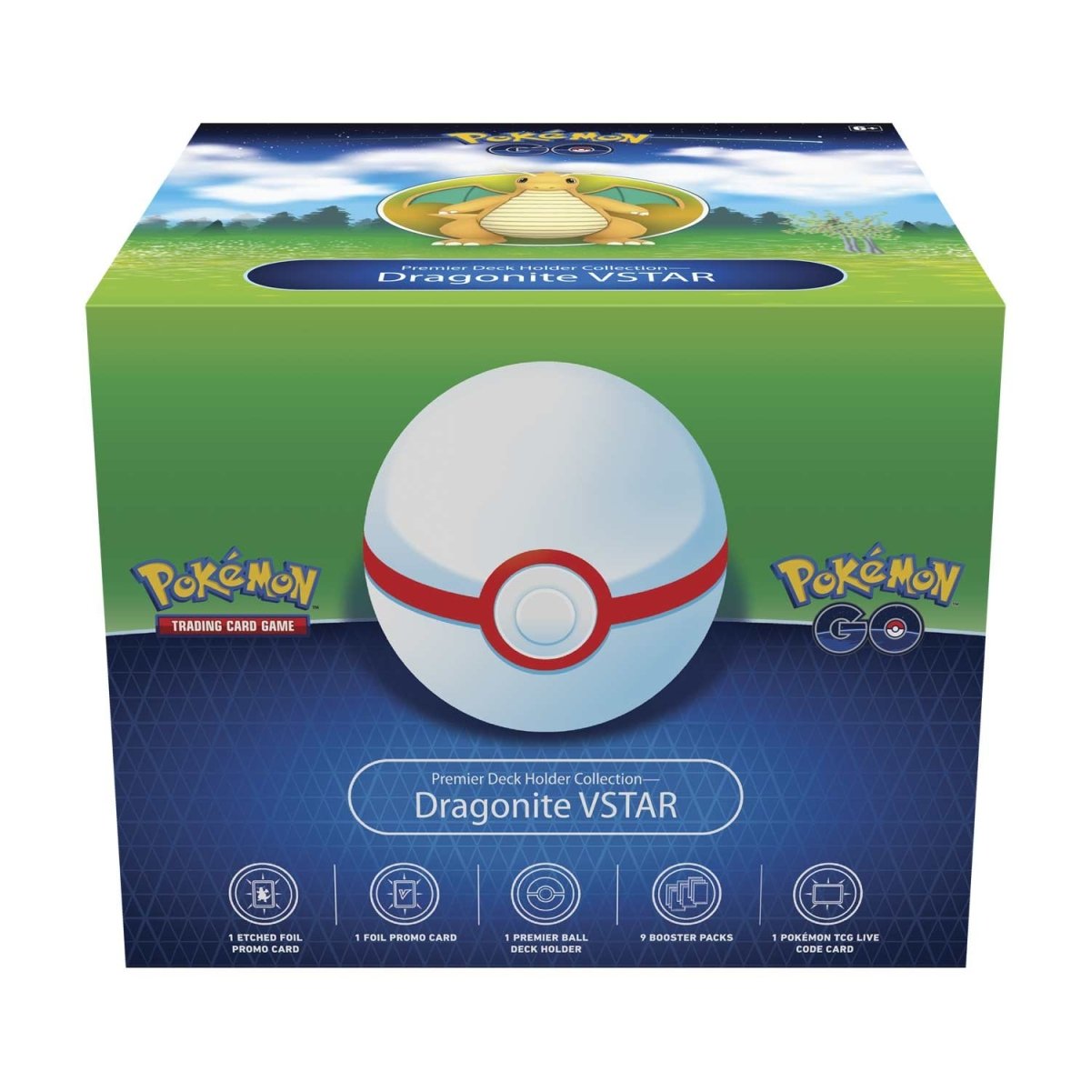 Pokemon Go Dragonite Vstar Premier Deck Holder Collection
