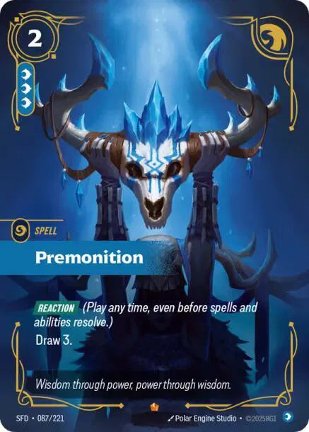 Premonition Spiritforged Epic • 087/221 Foil