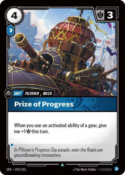 Prize of Progress Spiritforged Uncommon • 075/221 Normal