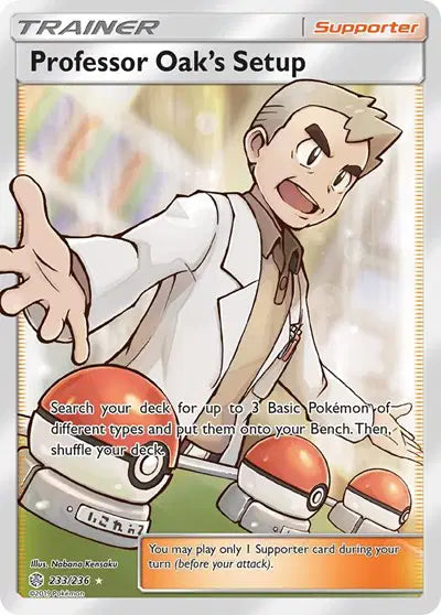 Professor Oak's Setup (Full Art) Ultra Rare 233/236