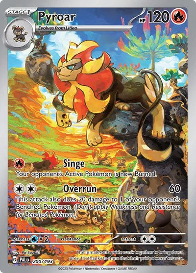 Pyroar Pokemon (200/193) Paldea Evolved