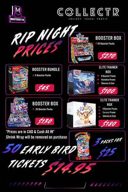 ENTRY TICKET: CHAOS RISING POKEMON RIP NIGHT MAY 22nd