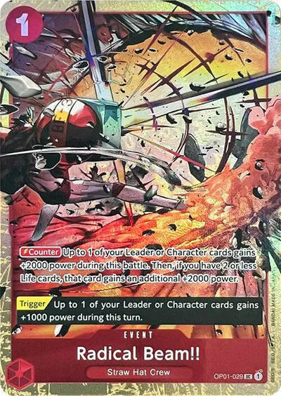 Radical Beam!!( OP01-029) (Premium Card Collection -Best Selection Vol. 1)