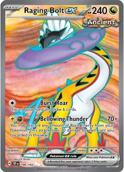 Raging Bolt ex Ultra Rare 196/162 Temporal Forces
