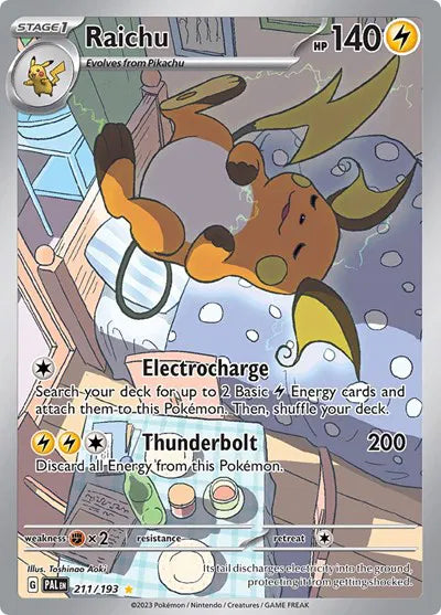 Raichu - 211/193 Illustration Rare 211/193 Paldea Evolved