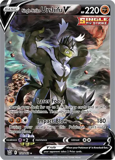 Rapid Strike Urshifu V (Alternate Full Art)(151/163) Battle Styles