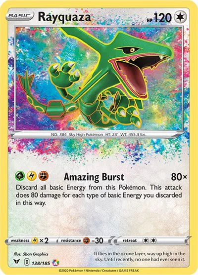 Rayquaza Amazing Rare 138/185 Vivid Voltage