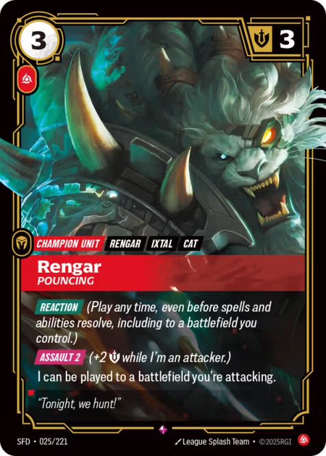 Rengar, Pouncing SFD-025/221