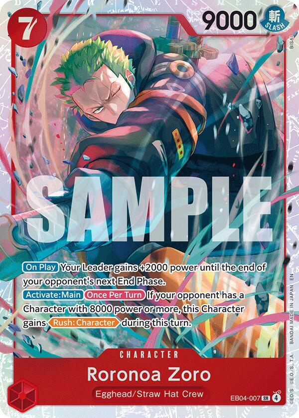 Roronoa Zoro (EB04-007) Adventure on Kami's Island SR EB04-007