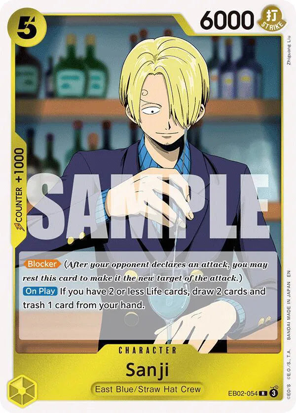 Sanji (R)(EB02-054) Extra Booster Anime 25th Collection