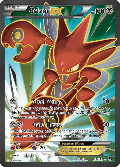 Scizor EX (Full Art) BREAKpoint Ultra Rare 119