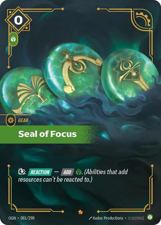 Seal of Focus Origins Epic 081/298