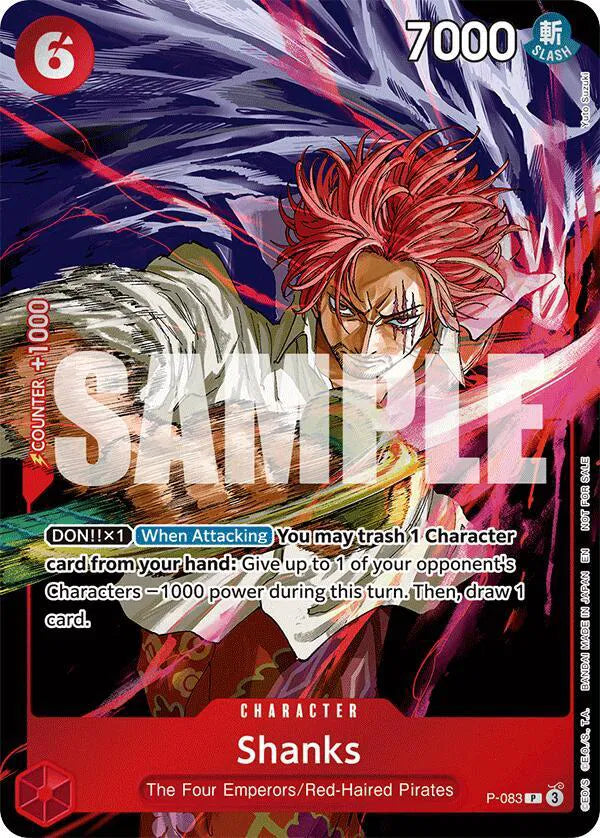 Shanks (Event Pack Vol. 6)(P-083) One Piece Promotion Cards