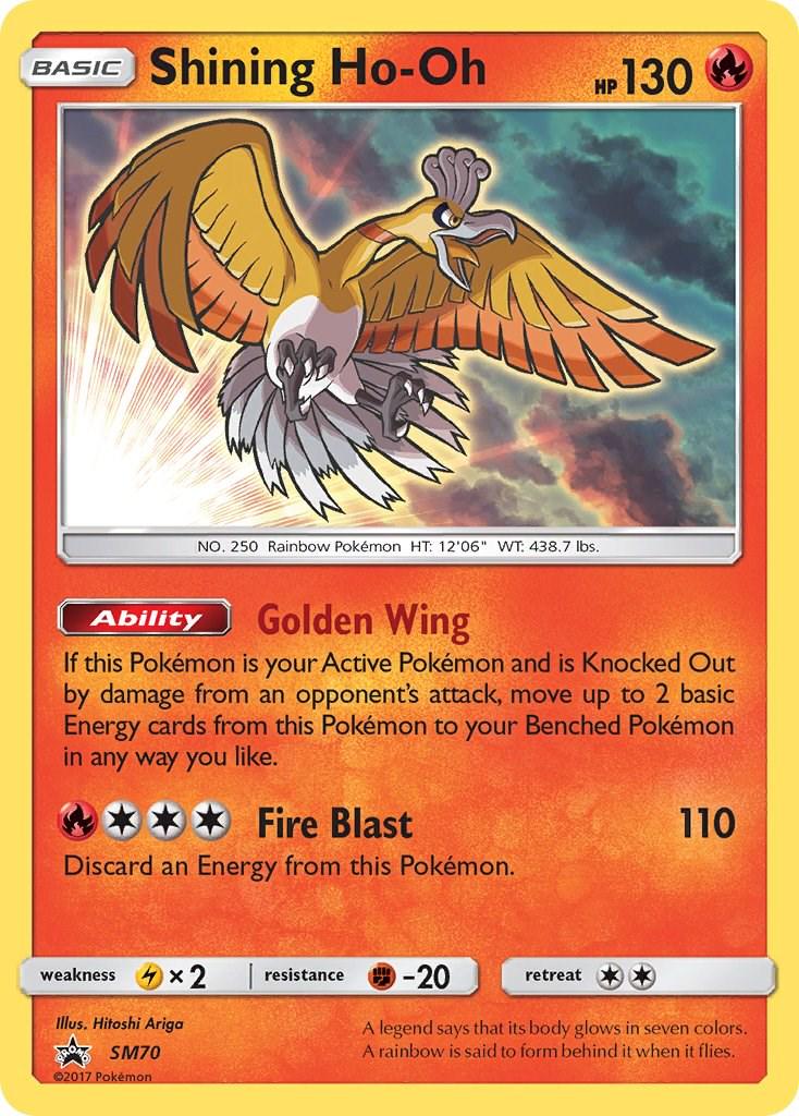 Shining Ho-Oh SM70 Shining Legends Black Star Promo