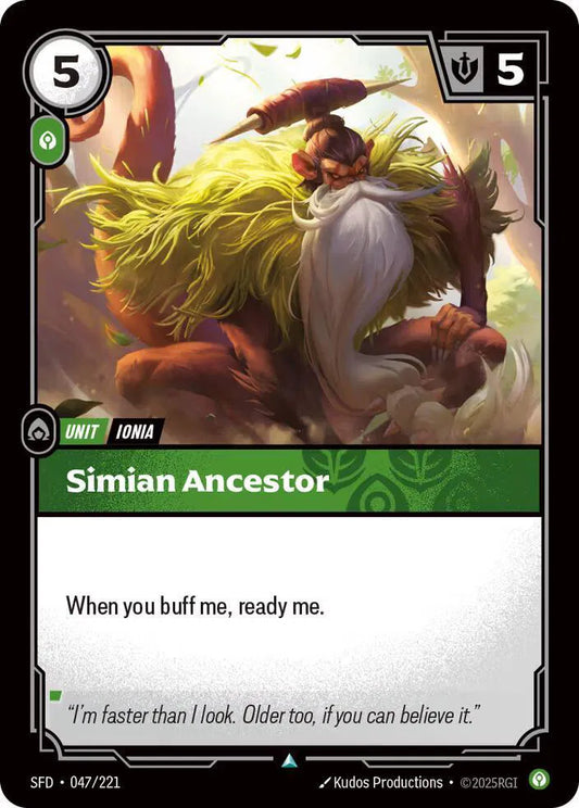 Simian Ancestor Spiritforged Uncommon • 047/221 Normal