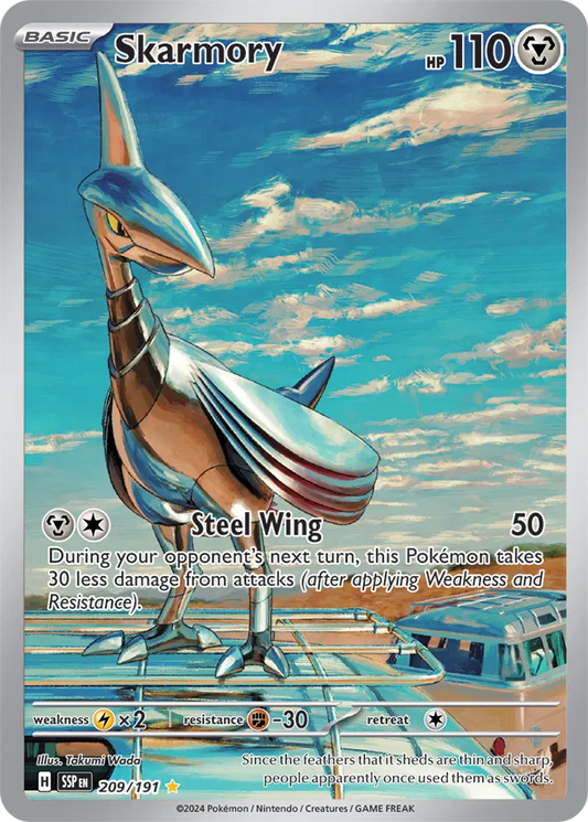 Skarmory Illustration Rare 209/191 Surging Sparks