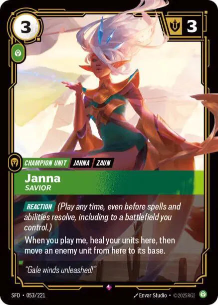 Janna - Savior Spiritforged Rare • 053/221 Foil