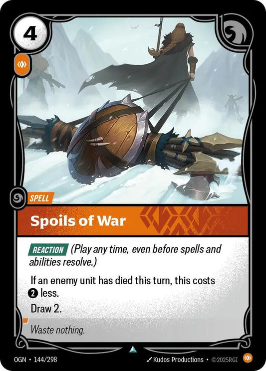 Spoils of War - Uncommon (144/298) Riftbound Origins