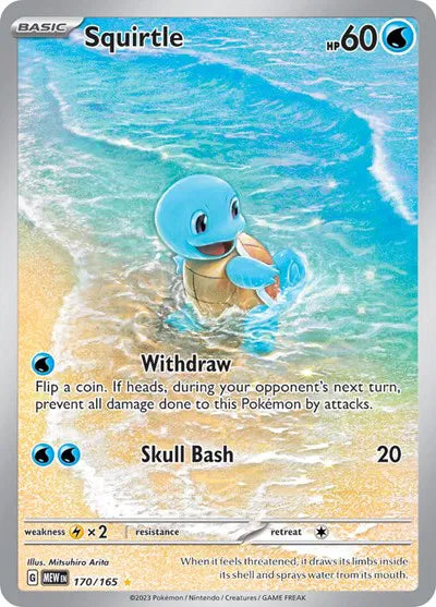 Squirtle Illustration Rare  170/165 SV: 151