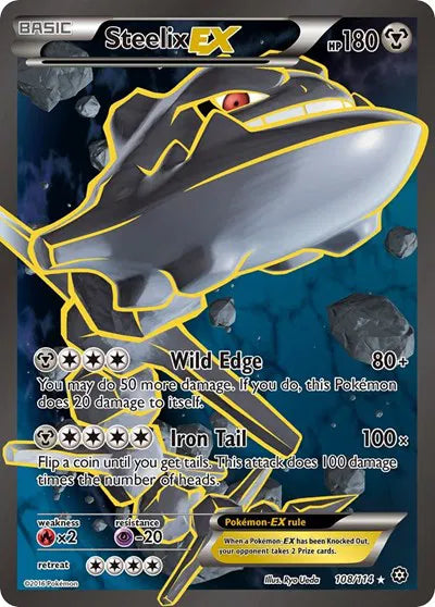 Steelix EX (Full Art) Ultra Rare 108 Steam Siege