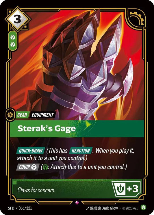 Sterak's Gage Spiritforged Rare • 056/221 Foil