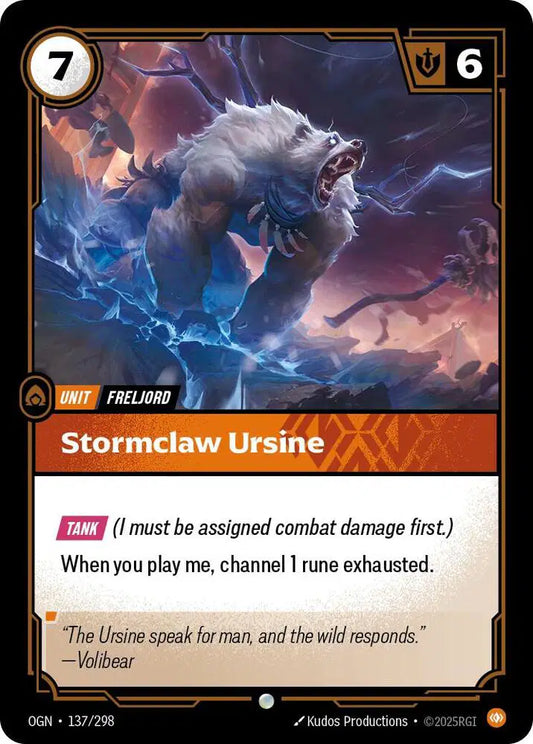 Stormclaw Ursine - Common (137/298) Riftbound Origins