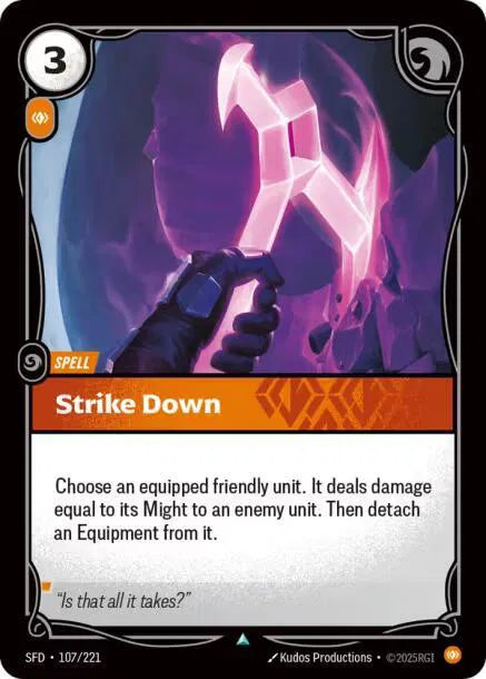 Strike Down Spiritforged Uncommon • 107/221 Normal