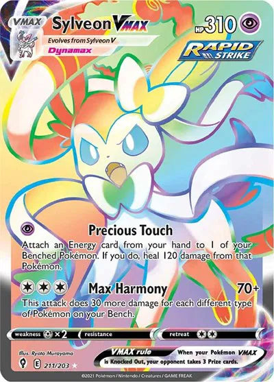 Sylveon VMAX (Secret) Secret Rare 211/203 Evolving Skies