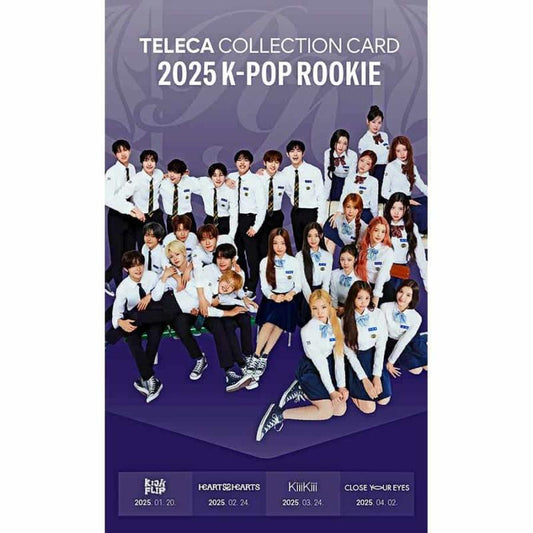 TELECA 2025 KPOP ROOKIE COLLECTION CARDS (20/10/5)