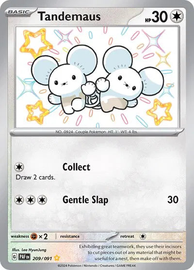 Tandemaus Shiny Rare 209/091 Paldean Fates