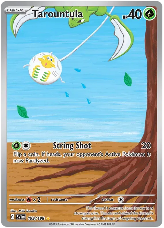 Tarountula Illustration Rare 199/198 Scarlet & Violet Base Set
