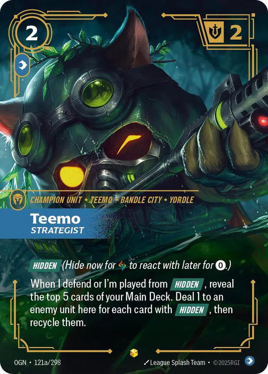 Teemo - Strategist (Alternate Art) Origins Showcase 121a/298