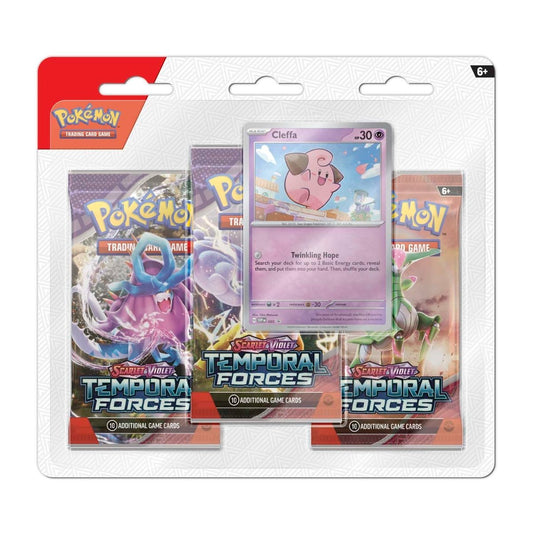 Scarlet & Violet-Temporal Forces 3 Booster Packs (Random Promo Card)