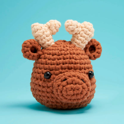 The Woobles: Roosevelt the Moose [Learn to Crochet Kit For Beginners]