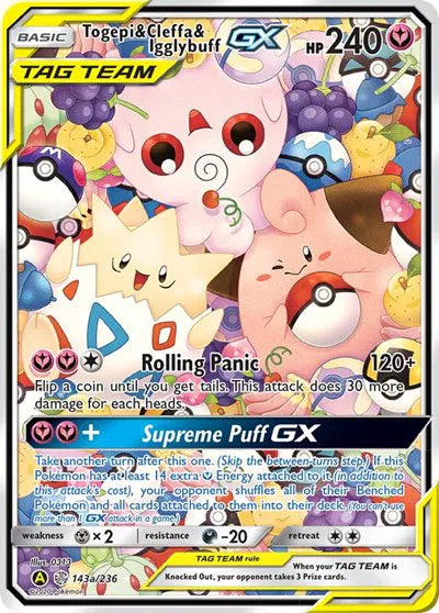 Togepi & Cleffa & Igglybuff GX Alternate Art Promos Promo 143a 236