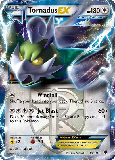 Tornadus EX (98/116) Plasma Freeze
