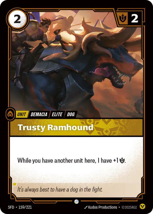 Trusty Ramhound Spiritforged Common • 159/221 Normal