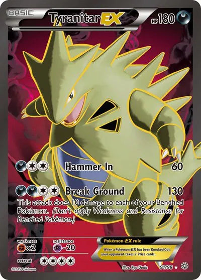 Tyranitar EX (91 Full Art) Ultra Rare 91 Ancient Origins