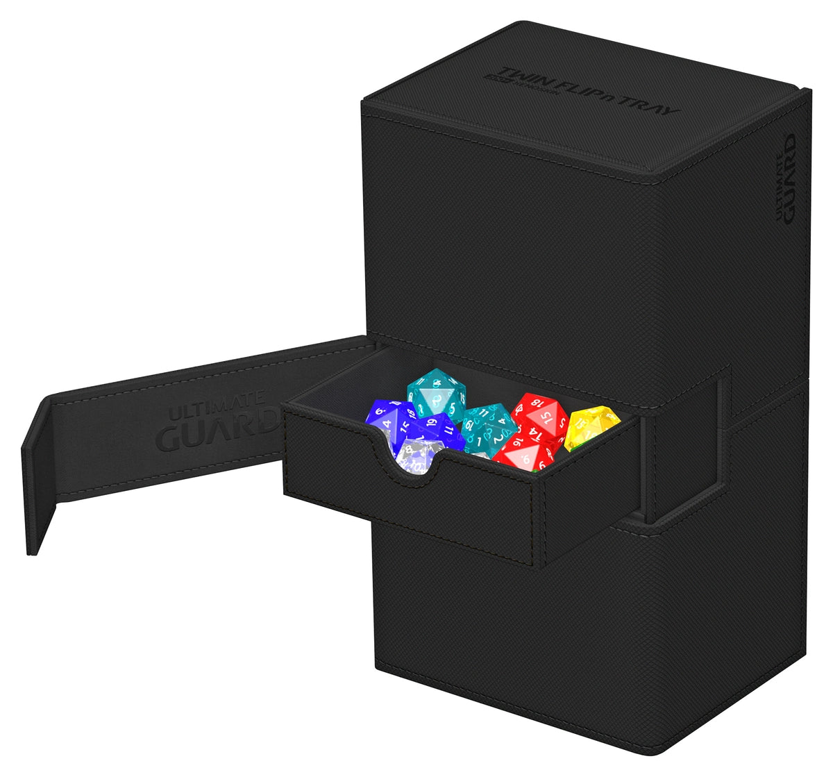 Ultimate Guard Twin Flip'n'Tray Monocolor Deck Case - 266+ - Black