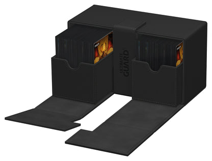 Ultimate Guard Twin Flip'n'Tray Monocolor Deck Case - 266+ - Black