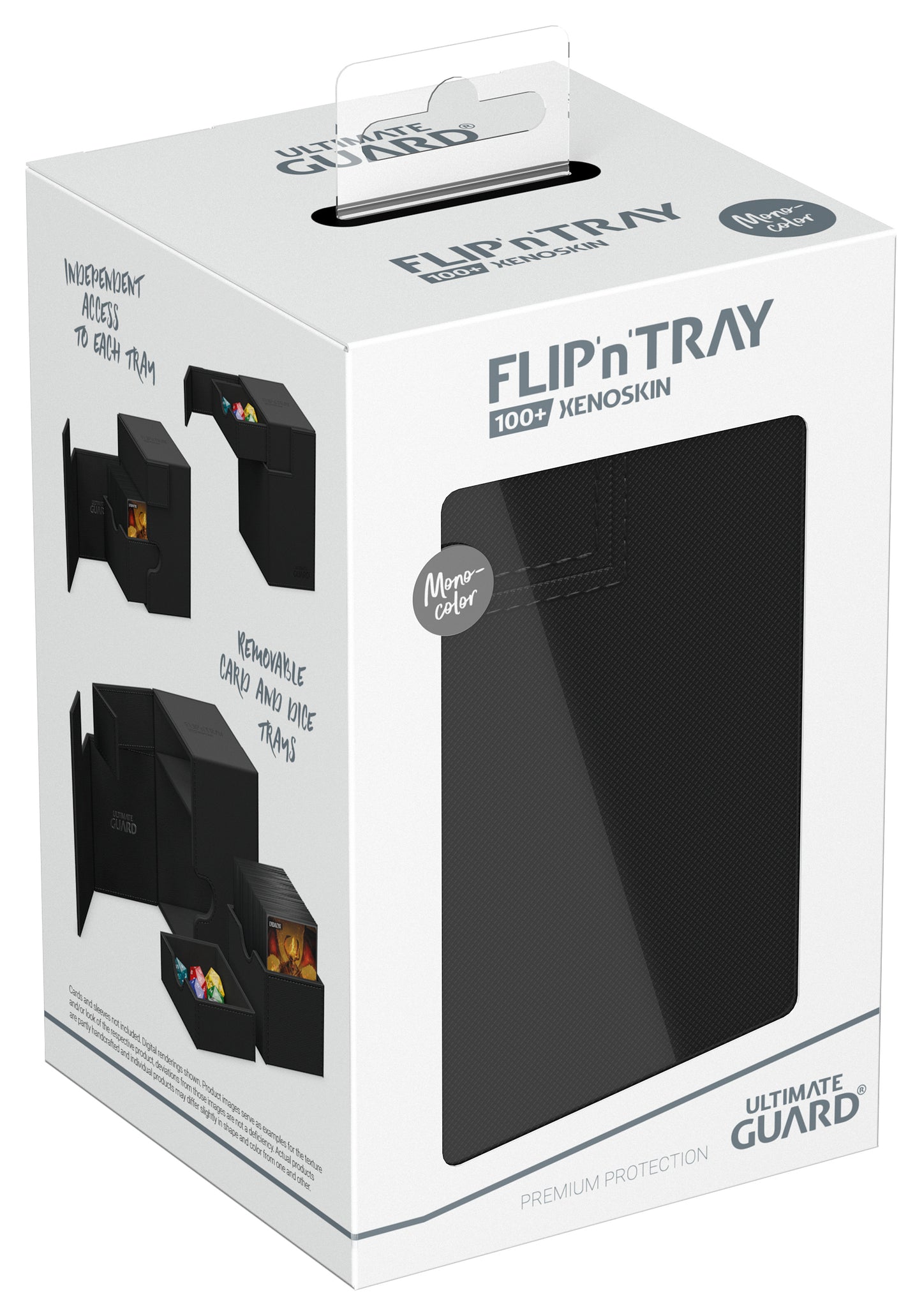 UG FLIP N TRAY DECK CASE MONOCOLOR BLACK 100+
