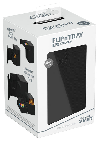 UG FLIP N TRAY DECK CASE MONOCOLOR BLACK 100+