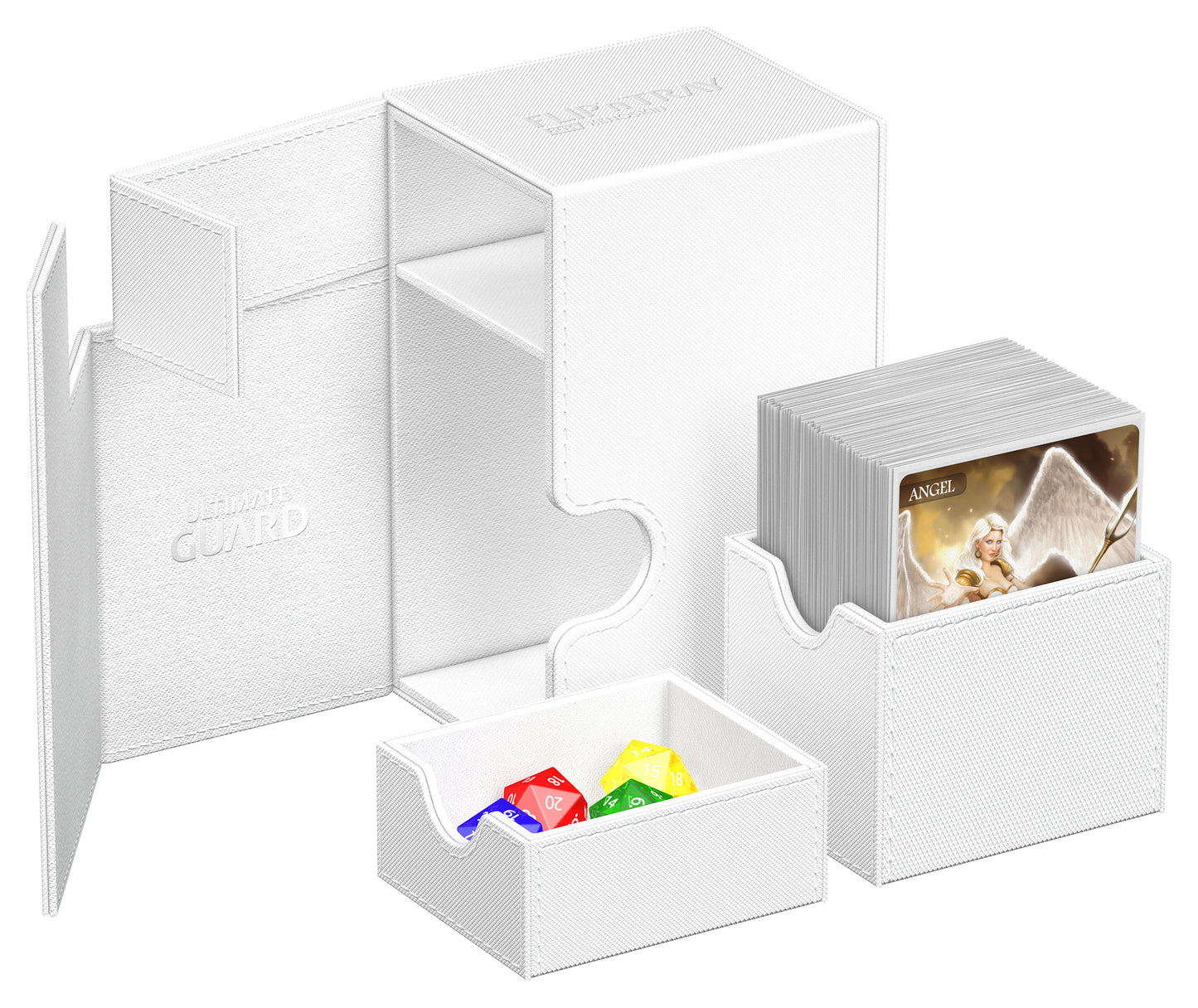 UG FLIP N TRAY DECK CASE MONOCOLOR WHITE 80+