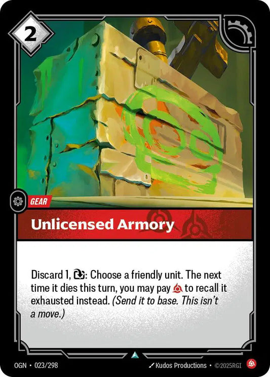 Unlicensed Armory - Uncommon (23/298) Riftbound Origins