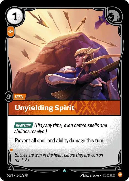 Unyielding Spirit - Uncommon (145/298) Riftbound Origins