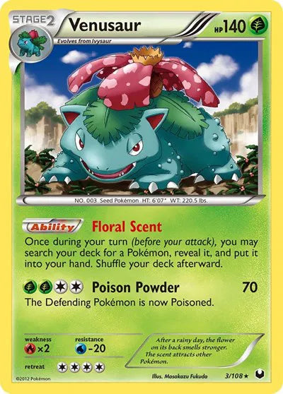 Venusaur Dark Explorers Holo Rare 3