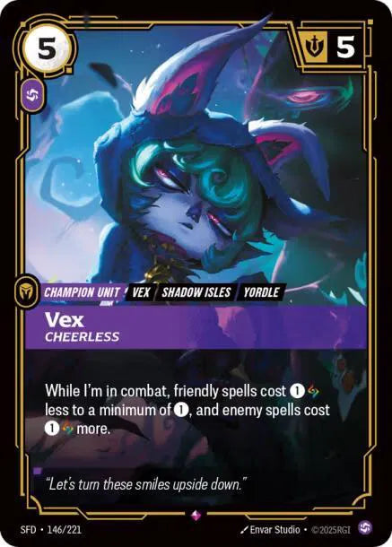 Vex - Cheerless Spiritforged Rare • 146/221 Foil