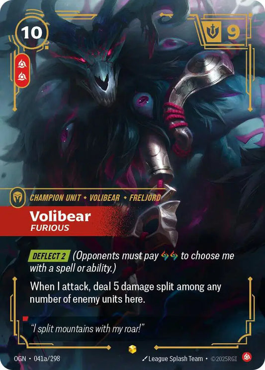 Volibear - Furious (Alternate Art) Origins Alternate Art 041a/298