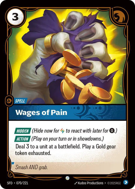 Wages of Pain Spiritforged Common • 070/221 Normal