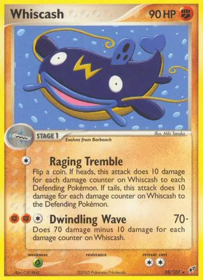 Whiscash (28/107) EX Deoxys stamped